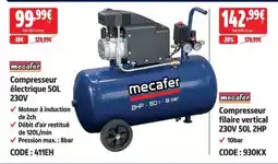 mecafer Compresseur électrique 50L