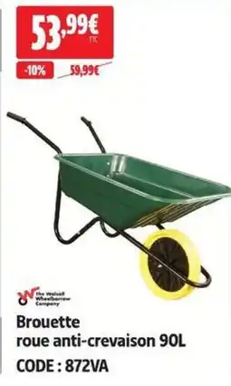 The Wheelbarrow Company Brouette roue anti-crevaison