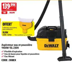 Dewalt aspirateur eau et poussière 1100w 230v