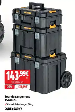 Dewalt tour de rangement tstak 2.0