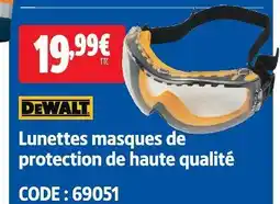 Dewalt lunettes masques de protection de haute qualité