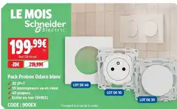 Schneider electric pack probox odace blanc