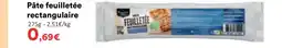 Pâte feuilletée rectangulaire