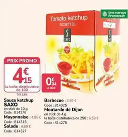 Promo - sauce ketchup