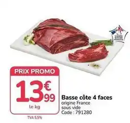 Promo - basse côte 4 faces