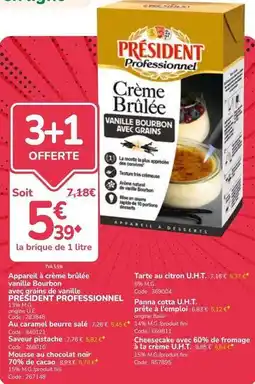 Président - crème brulée