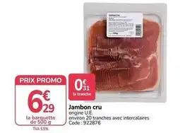 Promo - jambon cru