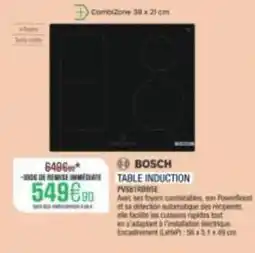 Bosch - table induction pvs619bbse