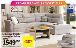 Canape d'angle convertible primo