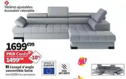 Canape d'angle convertible selva