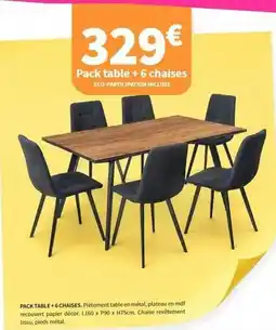Table + 6 chaises