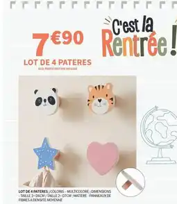 Lot de 4 pâteres