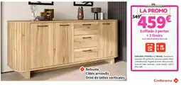 Conforama Enfilade 3 portes + 3 tiroirs