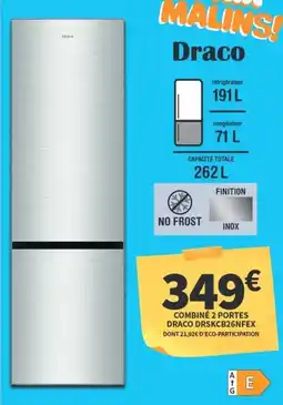 Draco combinaison réfrigérateur congélateur