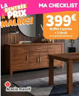 Buffet 4 portes + 1 tiroir