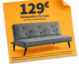Banquette clic-clac