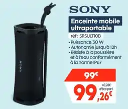 SONY Enceinte mobile ultraportable