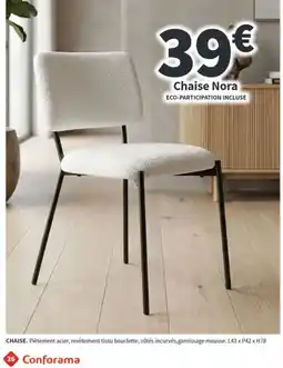 Conforama Chaise Nora