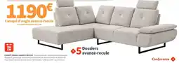C Canapé d'angle avance-recule