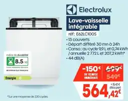 Electrolux Lave-vaisselle intégrable