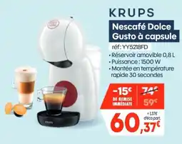 KRUPS Nescafé Dolce Gusto à capsule