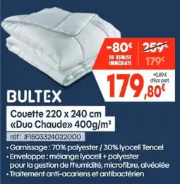 BULTEX Couette 220 x 240 cm «Duo Chaude» 400g/m²