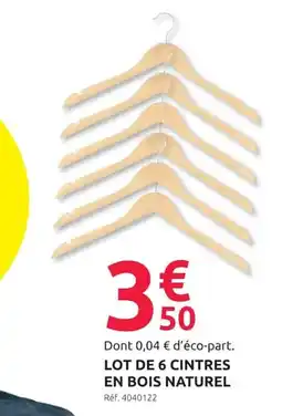 Cintres en Bois Naturel