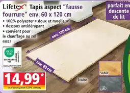 Lifetex Tapis aspect "fausse fourrure"