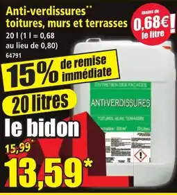 Anti-verdissures ENTRETIEN DES FAÇADES