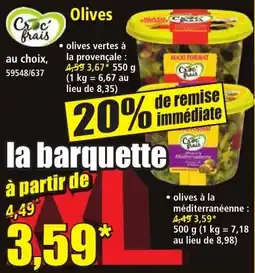 Croc' frais Olives