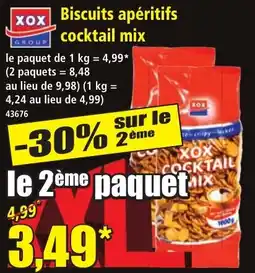 XOX Biscuits apéritifs cocktail mix