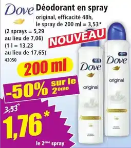 Dove Déodorant en spray