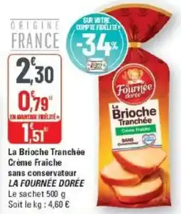 LA FOURNÉE DORÉE La Brioche Tranchée