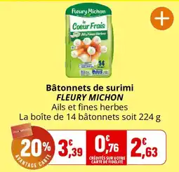 FLEURY MICHON Bâtonnets de surimi
