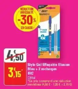 BIC Stylo Gel Effaçable Illusion