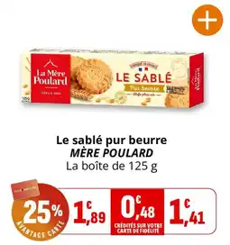 MÈRE POULARD Le sablé pur beurre