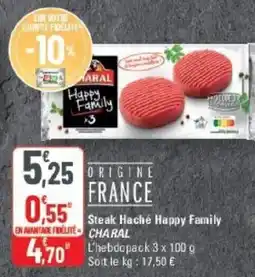 CHARAL Steak Haché Happy Family