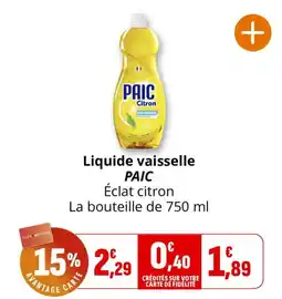 PAIC Liquide vaisselle