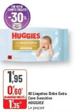 Huggies 48lingettes bébé extra care sensitive