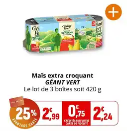 Géant Vert Maïs extra croquant