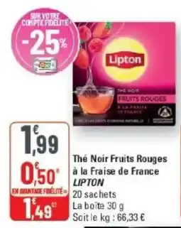 Lipton Thé Noir Fruits Rouges