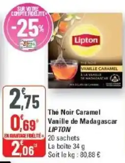 LIPTON Thé Noir Caramel