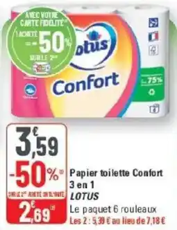 LOTUS Papier toilette Confort