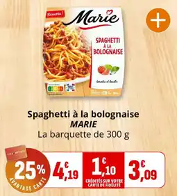MARIE Spaghetti à la bolognaise