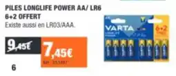 Varta Piles Longlife Power Aa/ Lr6