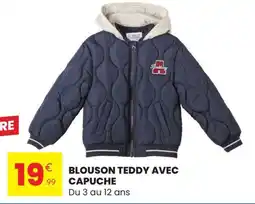 Blouson teddy avec capuche
