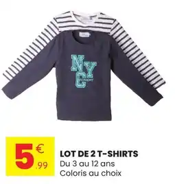 Lot de 2 t-shirts