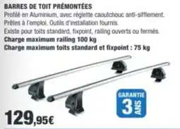 Barres de Toit Prémontées