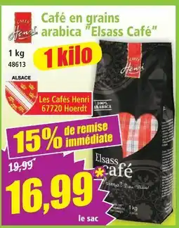 Café en grains arabica elsass café