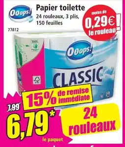 Ooops! papier toilette
